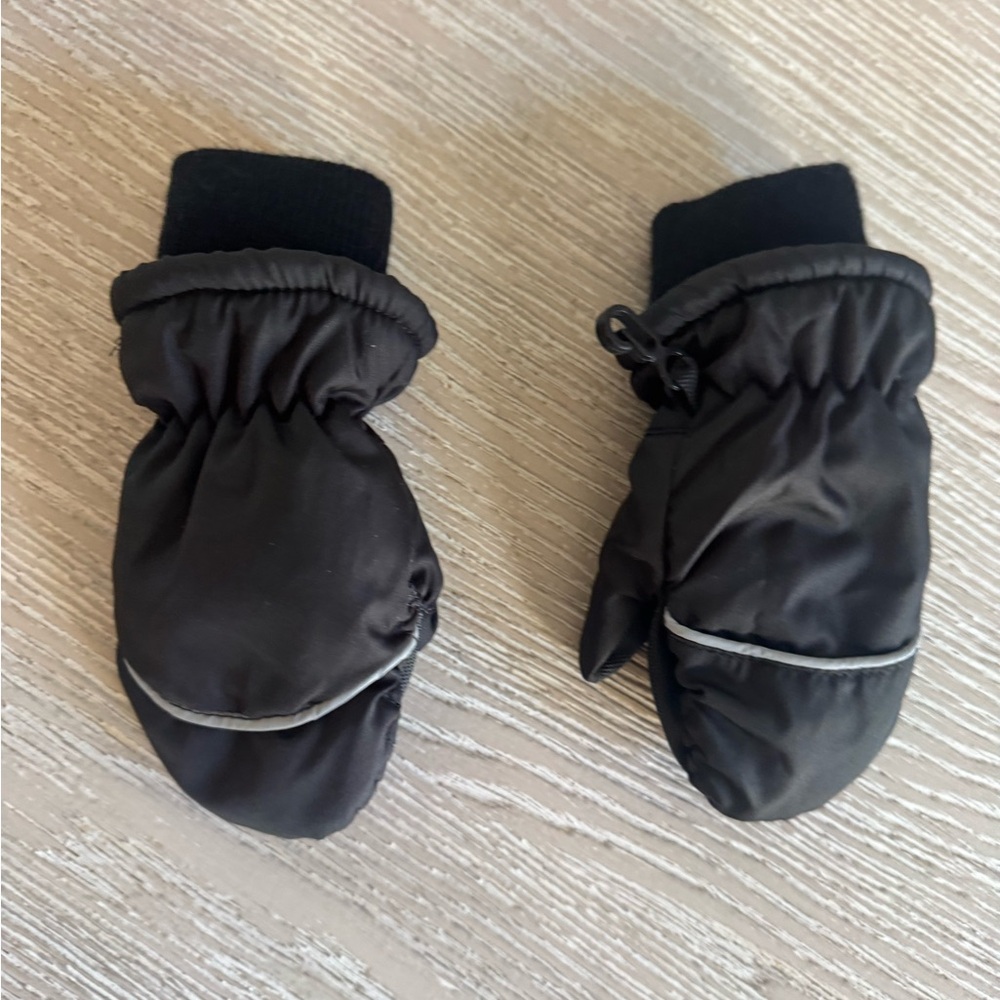 Car & Jack Black Snowplay mittens, 12-24 months